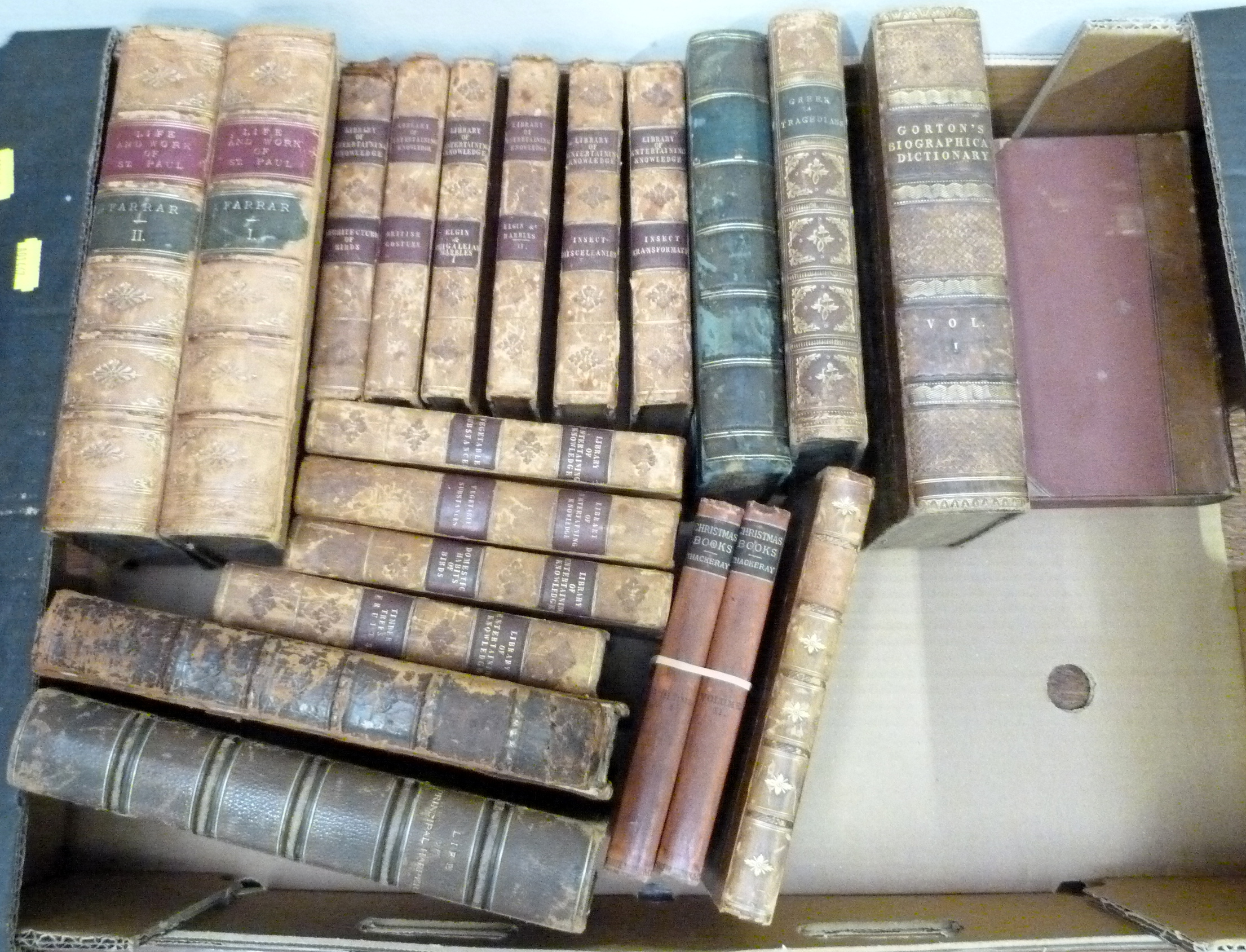 Calf Bound & Others.  A carton of various vols.