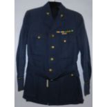Royal Air Force dress uniform jacket with Gaunt and Son of London RAF brass buttons, VR (Volunteer