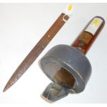 Rare hand held compass unit, 26cm high. Used on Sword Beach, D-Day, by radio op. Clifford Anthony of