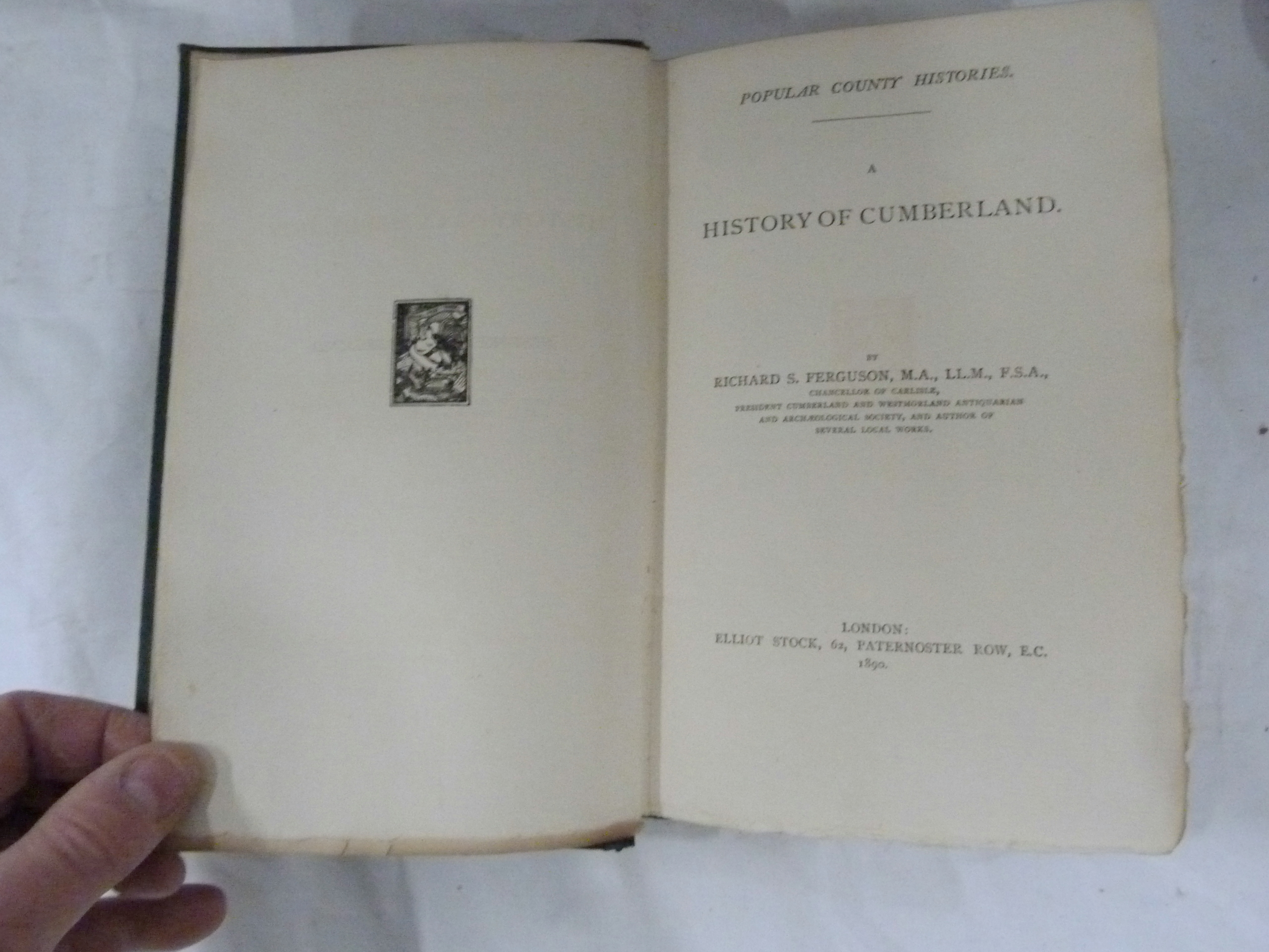 FERGUSON R. S.  A History of Cumberland. Qtr. dark morocco. 1890; also 4 typescript folio vols., - Image 7 of 7