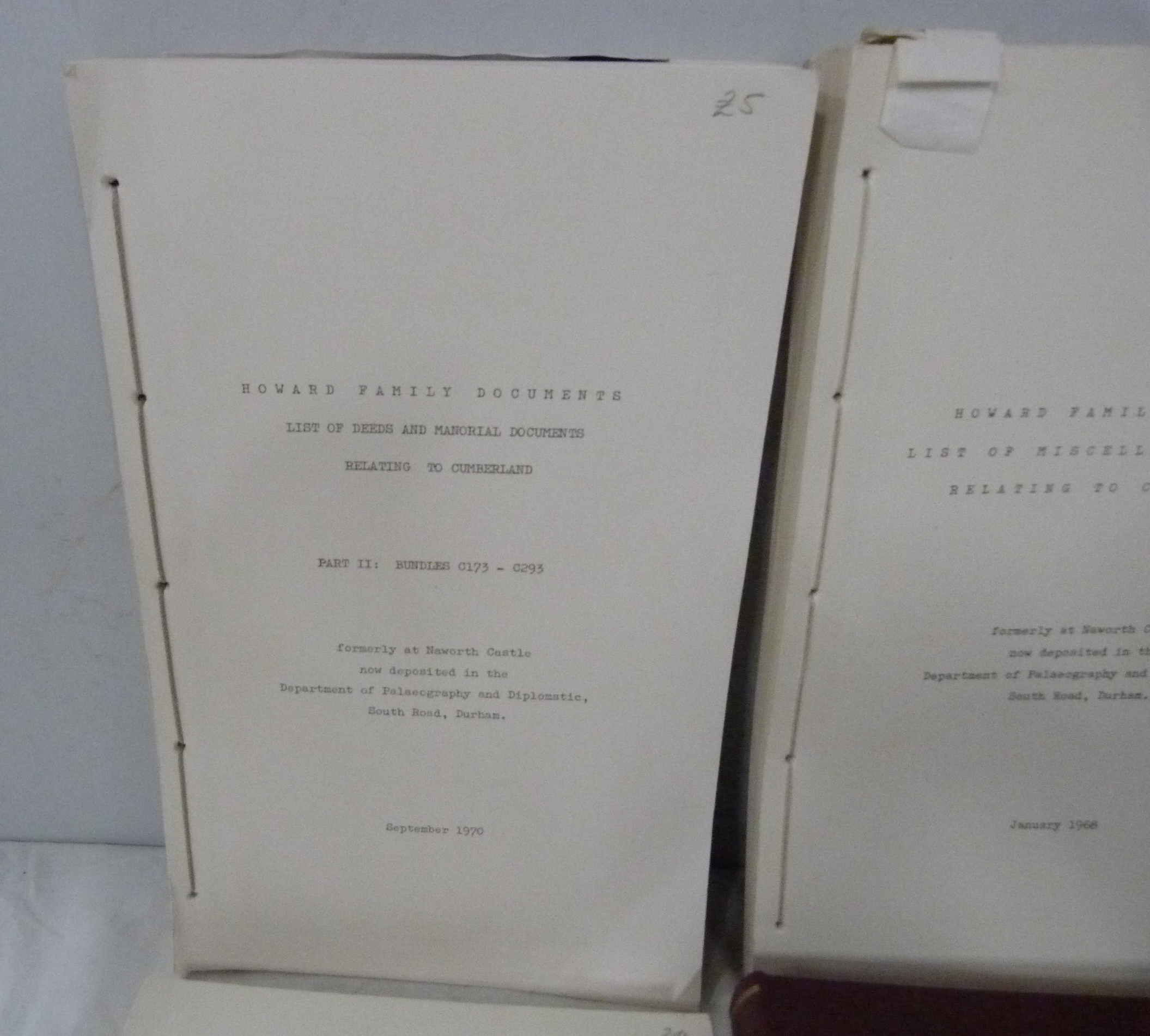 FERGUSON R. S.  A History of Cumberland. Qtr. dark morocco. 1890; also 4 typescript folio vols., - Image 2 of 7