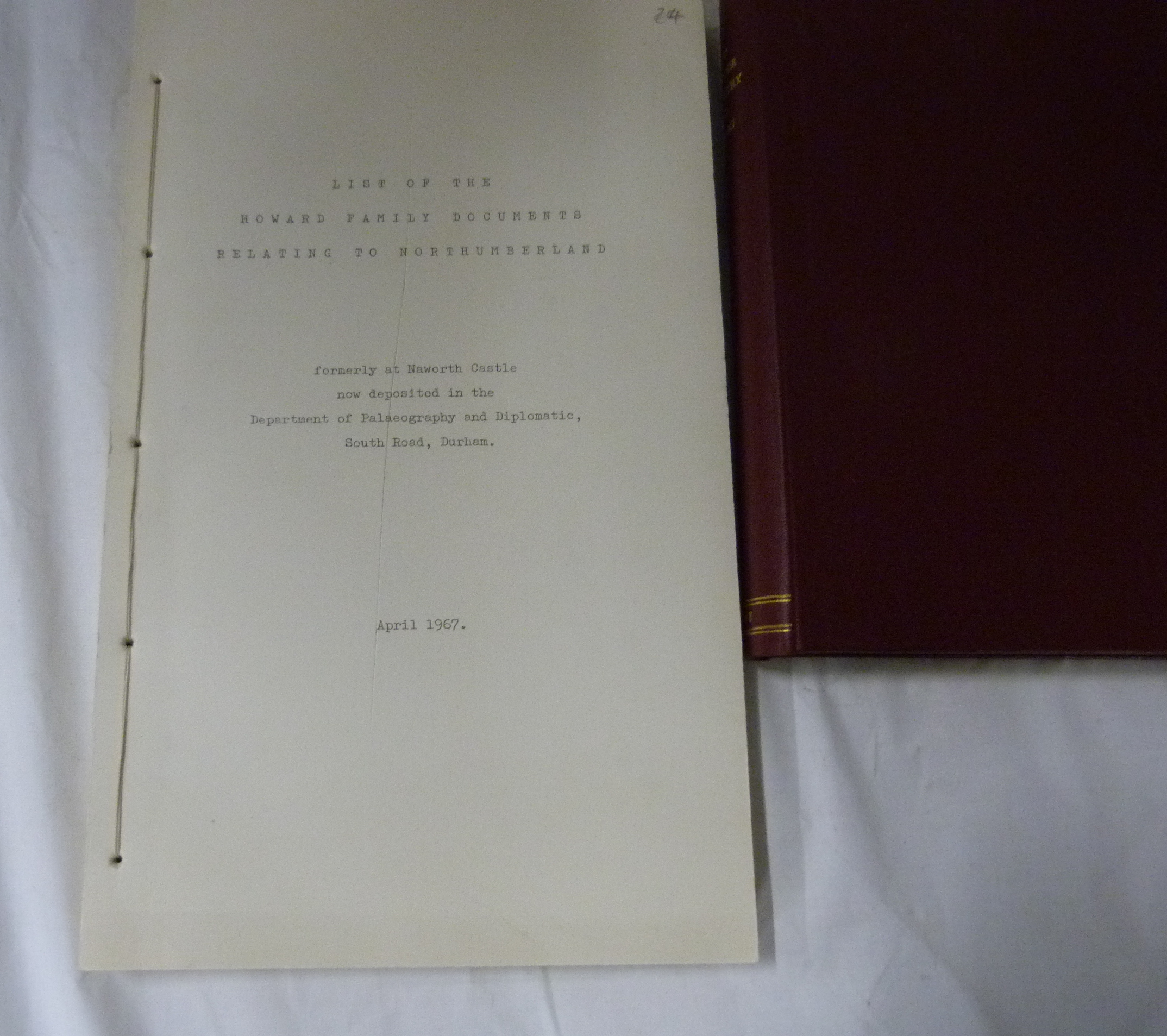 FERGUSON R. S.  A History of Cumberland. Qtr. dark morocco. 1890; also 4 typescript folio vols., - Image 4 of 7