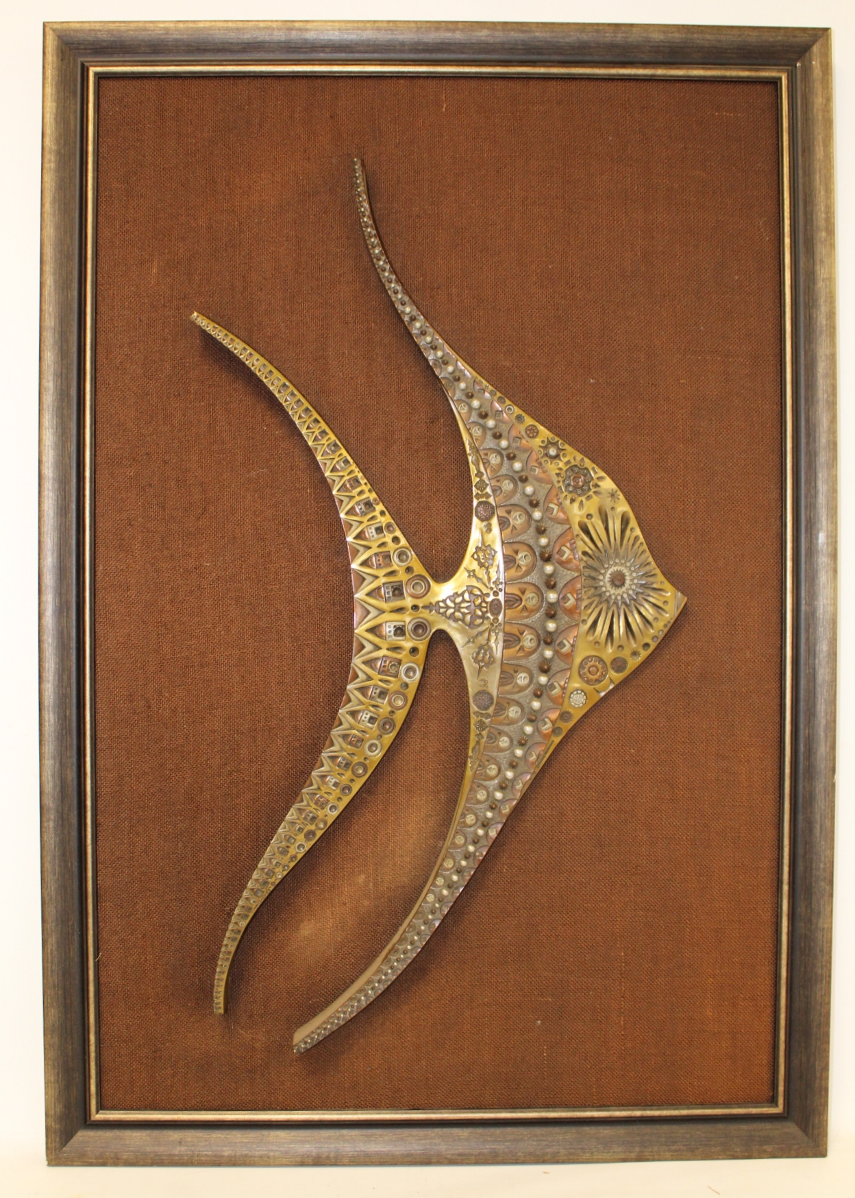 GIOVANNI SCHOEMAN (South African 1940-1981) Cold cast resin mixed metal sculpture of a fish - Image 2 of 5