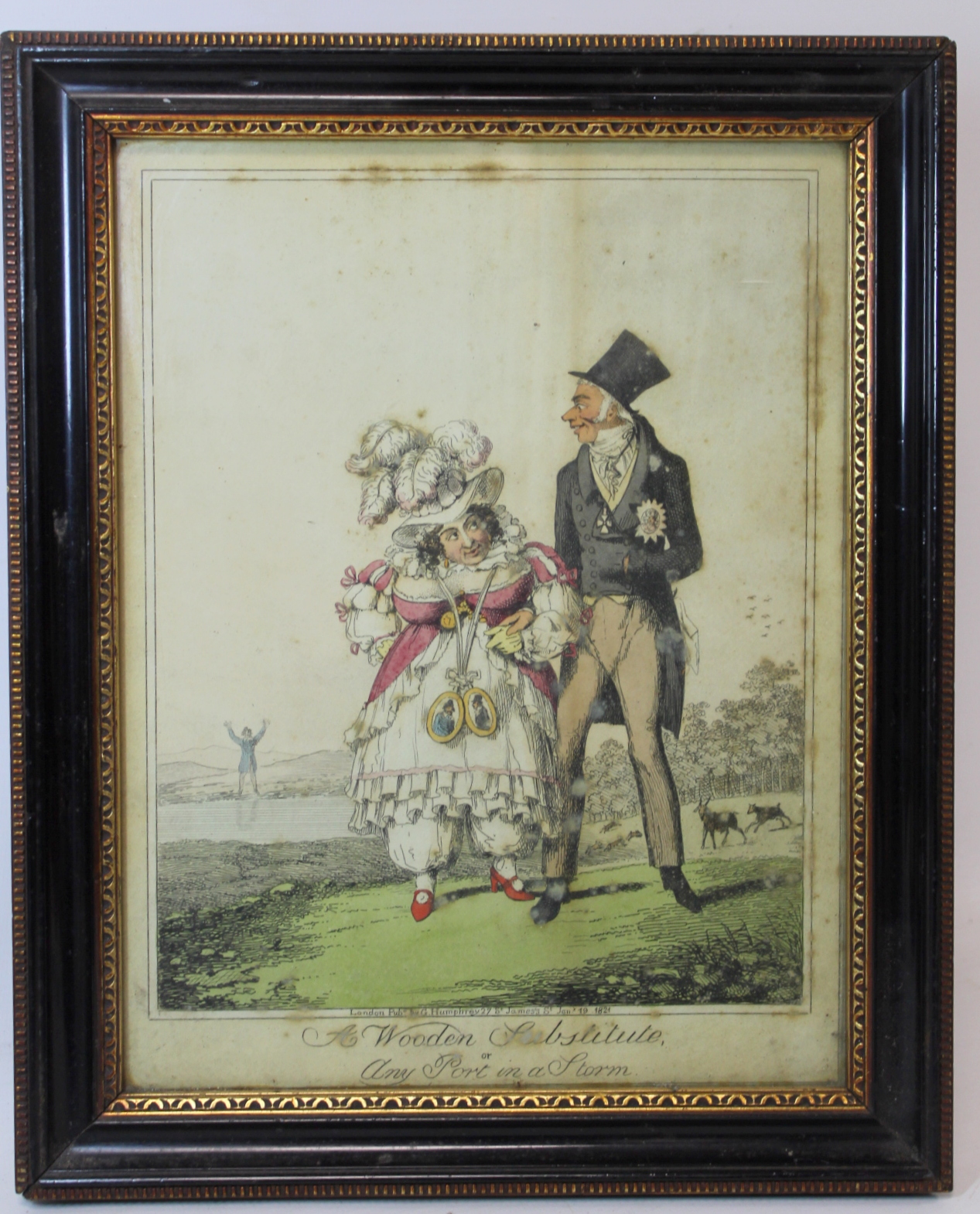 Two early 19th century hand coloured engravings - "A Pas de Deux or Love at First Sight" (Bartolomea - Image 5 of 7