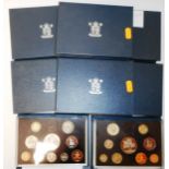 United Kingdom. Proof sets. 1991  to 1999 inclusive. All cased. (8)