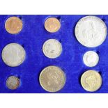 South Africa. 2 Rand Gold coin set (9 coins) 1960. Cased.