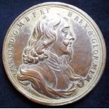 Medallions. Charles I Commemorative medal in gilt bronze. 50 mm.