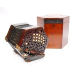 Lachenal & Co., accordion and box with steel reeds.