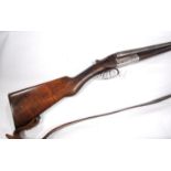 Guillon Sézanne 16 bore non-ejector side-by-side boxlock shotgun with walnut stock and simple floral