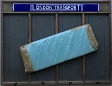 1930s/40s London Transport bus TIMETABLE HOLDER FRAME complete with original enamel header plate