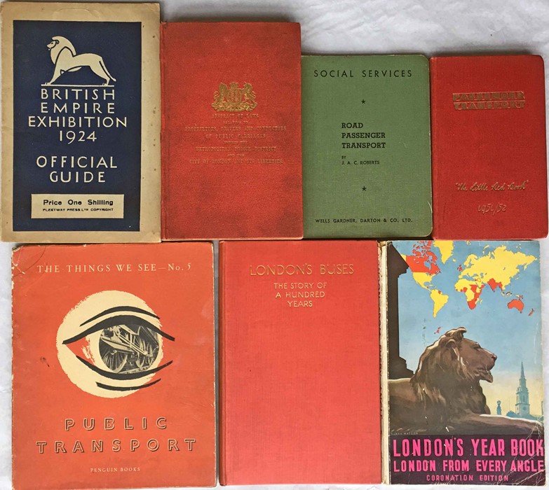 Selection of vintage TRANSPORT BOOKS & GUIDES comprising 1910 Abstract of Laws Relating to