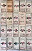 Quantity (20) of London General bus POCKET MAPS dated from 1922 to 1926 and including the 1924 &
