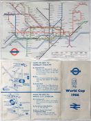 Special edition of the 1966 London Underground POCKET DIAGRAMMATIC MAP, a paper version produced for