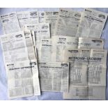 Quantity (27) of WW2 emergency service TIMETABLE LEAFLETS from Barton Transport Ltd of Beeston,