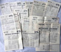 Quantity (27) of WW2 emergency service TIMETABLE LEAFLETS from Barton Transport Ltd of Beeston,