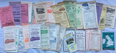Quantity (36) of 1930s-50s coach services TIMETABLE LEAFLETS from East Kent Road Car Co Ltd,