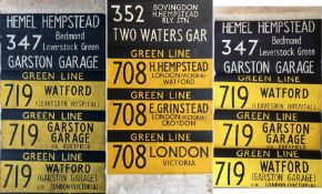 Selection of London Transport/London Country RF-type bus/coach DESTINATION BLINDS from Garston (