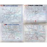 Quantity (10 - a selection is illustrated) of quad-royal POSTER MAPS "London Connections", published