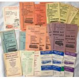 Quantity (30) of 1930s East Kent Road Car TIMETABLE LEAFLETS for express services and tours plus 7