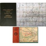 1919 Railway Clearing House 'Official Railway MAP of London & its Environs'. These highly