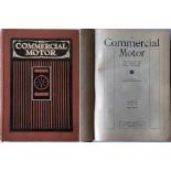 1924-25 officially-bound volume of THE COMMERCIAL MOTOR comprising volume 40 from August 1924 to