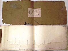 1830s SECTIONAL PLAN of the 'Proposed Railway from London to Birmingham', the first inter-city