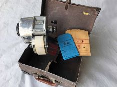 London Transport GIBSON TICKET MACHINE with original box. An alpha-code machine, serial no 22740. '