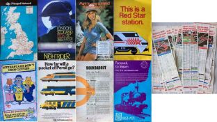 Selection of 1970s/80s British Rail & London Transport double-royal POSTERS. 15 in total, all