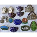 Collection of Scottish bus operator LAPEL & CAP BADGES & BUTTONS from the 1950s-70s period.