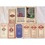 Selection (9) of Underground Group Tramways, LCC Tramways & London Transport trolleybus & tram