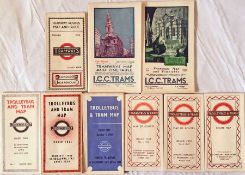 Selection (9) of Underground Group Tramways, LCC Tramways & London Transport trolleybus & tram