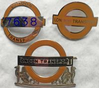 Selection of London Transport Underground CAP BADGES comprising Station Foreman/Inspector, second-