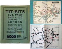 c1925/26 'Stingemore' London Underground MAP (unusual paper issue) with 'Connections with Main