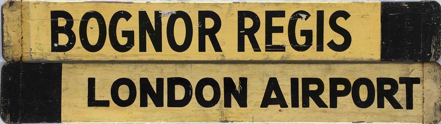 Southdown Motor Services DESTINATION BOARD as fitted to the front of coaches in the 1950s/60s (and
