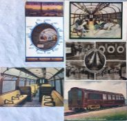 Selection (5) of early UNDERGROUND POSTCARDS comprising c1907 'Link of London Lines' (Bakerloo Tube)