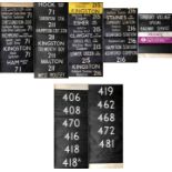 Pair of London Transport/London Country bus DESTINATION BLINDS, the first a BL or RF-type from