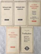 Selection of 1930s London United Tramways & London Transport tram-to-trolleybus conversion