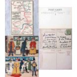 Selection of early London Underground POSTCARDS, all c1904, comprising Great Northern & City Tube "
