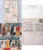 Selection of early London Underground POSTCARDS, all c1904, comprising Great Northern & City Tube "
