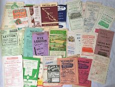 Quantity (40) of mainly 1930s-60s EXPRESS & COACH SERVICE LEAFLETS from a variety of operators