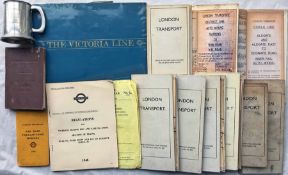 Bundle of London Underground ephemera comprising 9 x 1950s-80s Signal Dept District & Circle Line