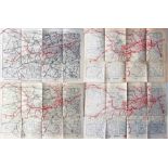 Selection of District Railway (London Underground) "Miniature MAPS of London & Environs"