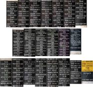 Selection (3) of London Country RF, MB, SM etc bus DESTINATION BLINDS, the first from High