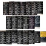 Selection (3) of London Country RF, MB, SM etc bus DESTINATION BLINDS, the first from High