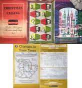 Selection (5) of London Transport & British Rail double-royal POSTERS comprising 1936 'Christmas