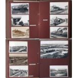 Large album of loose-mounted PHOTOGRAPHS compiled by the late Alan A Jackson, historian &