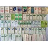 Quantity (58) of London Transport etc POCKET MAPS from the 1920s-70s for Tramways, Trams &