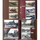 Large album of loose-mounted PHOTOGRAPHS compiled by the late Alan A Jackson, historian &