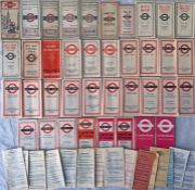 Quantity (38) of London General Omnibus & London Transport Central Buses POCKET MAPS dated from 1919