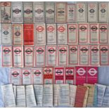 Quantity (38) of London General Omnibus & London Transport Central Buses POCKET MAPS dated from 1919